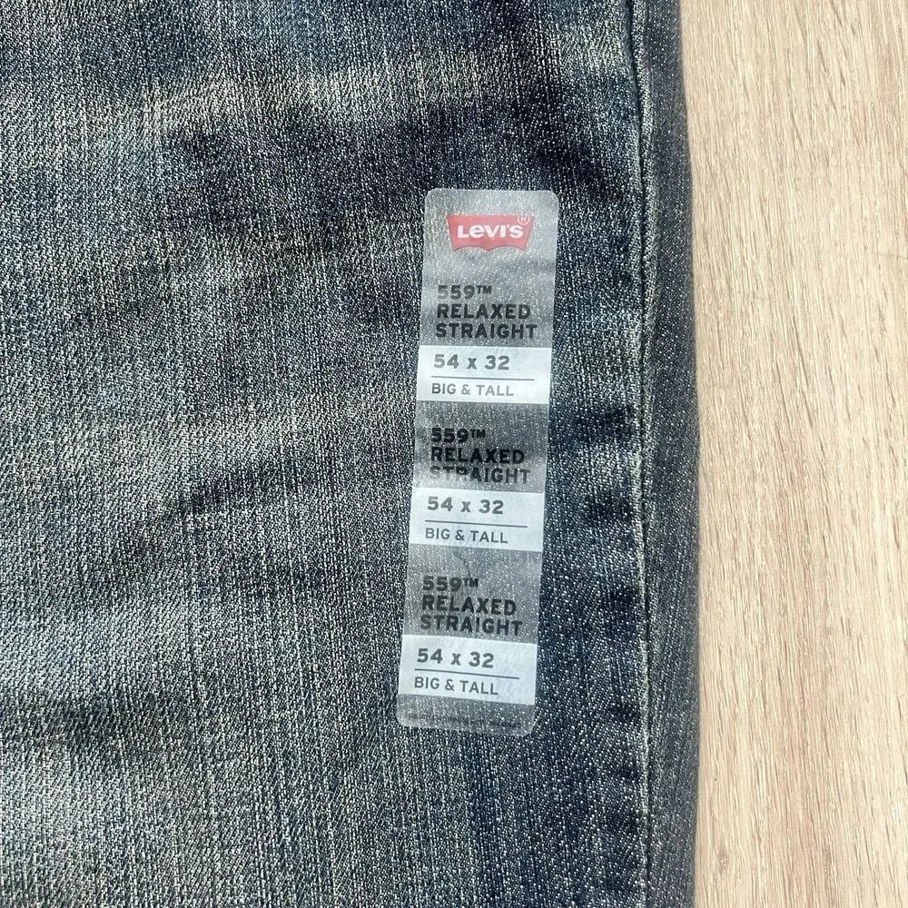 Levi's 559 Relaxed Straight Fit Jeans 54x32 W\ Stretch Big & Tall NWT RT$69